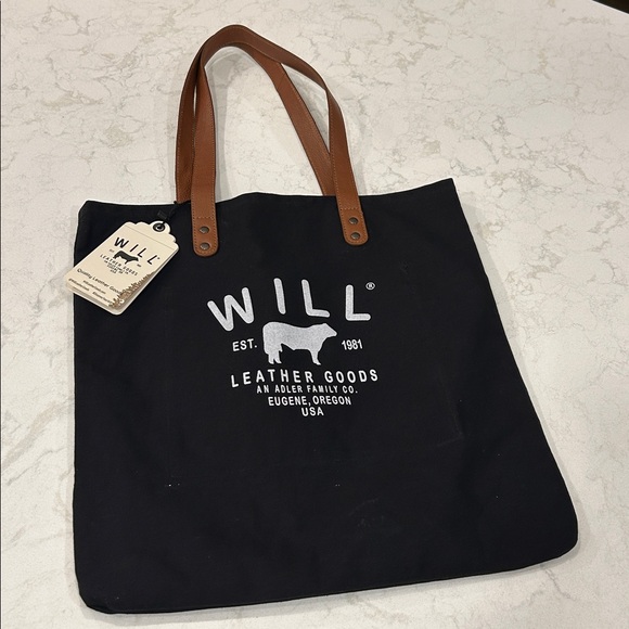 WILL Leather Goods Limited Edition Canvas Tote - Chicago Collective Exclusive - Picture 14 of 15